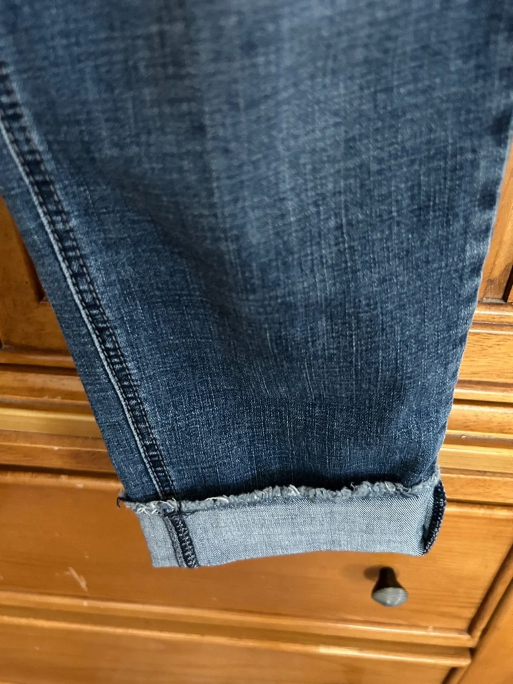 Seven7 Blue Embroidered Cropped Women’s Jeans - Picture 5 of 10